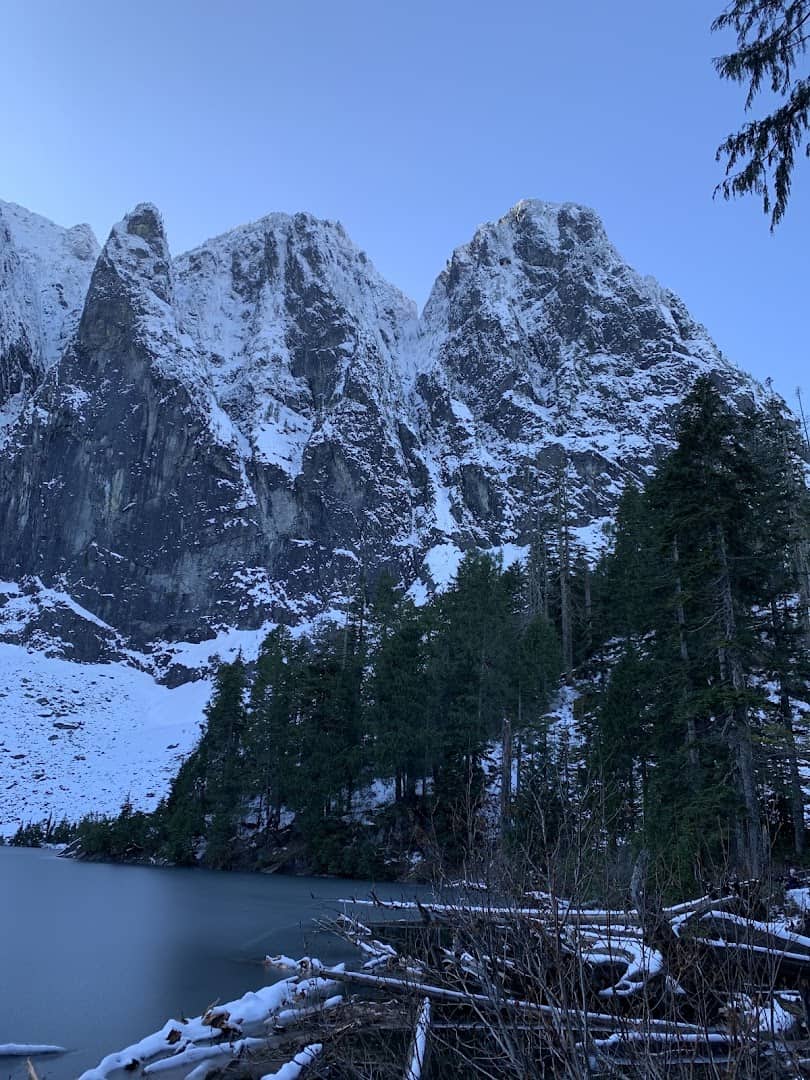 Lake Serene below the cliffs of Mount Index, Washington