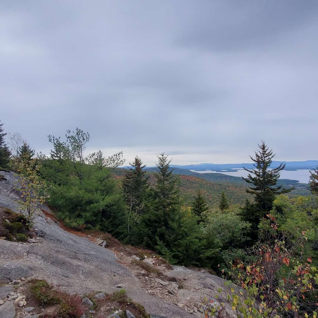 Autumn color on Mount Major above Lake Winnipesaukee, New Hampshire