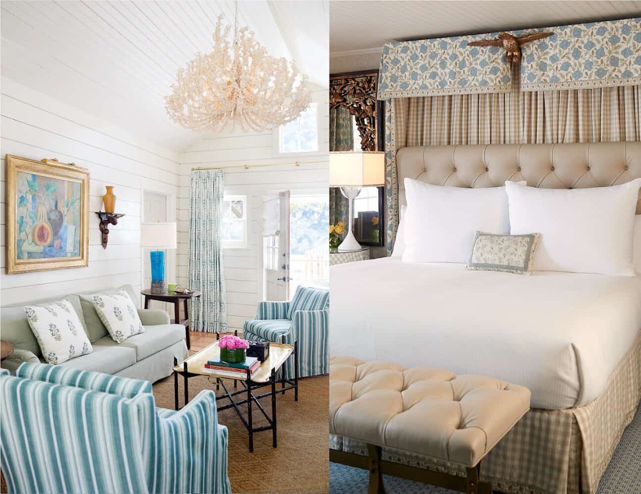 Lakeside guest cottage interior at Lake Austin Spa Resort