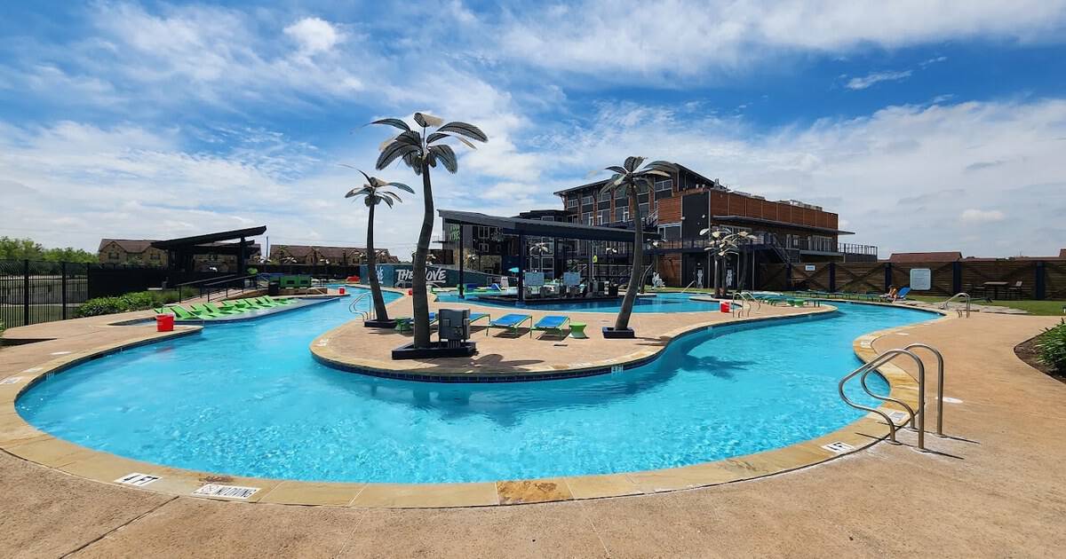 This Adults-Only Texas Waterpark Is Built Around a Lazy River With a Swim-Up Bar