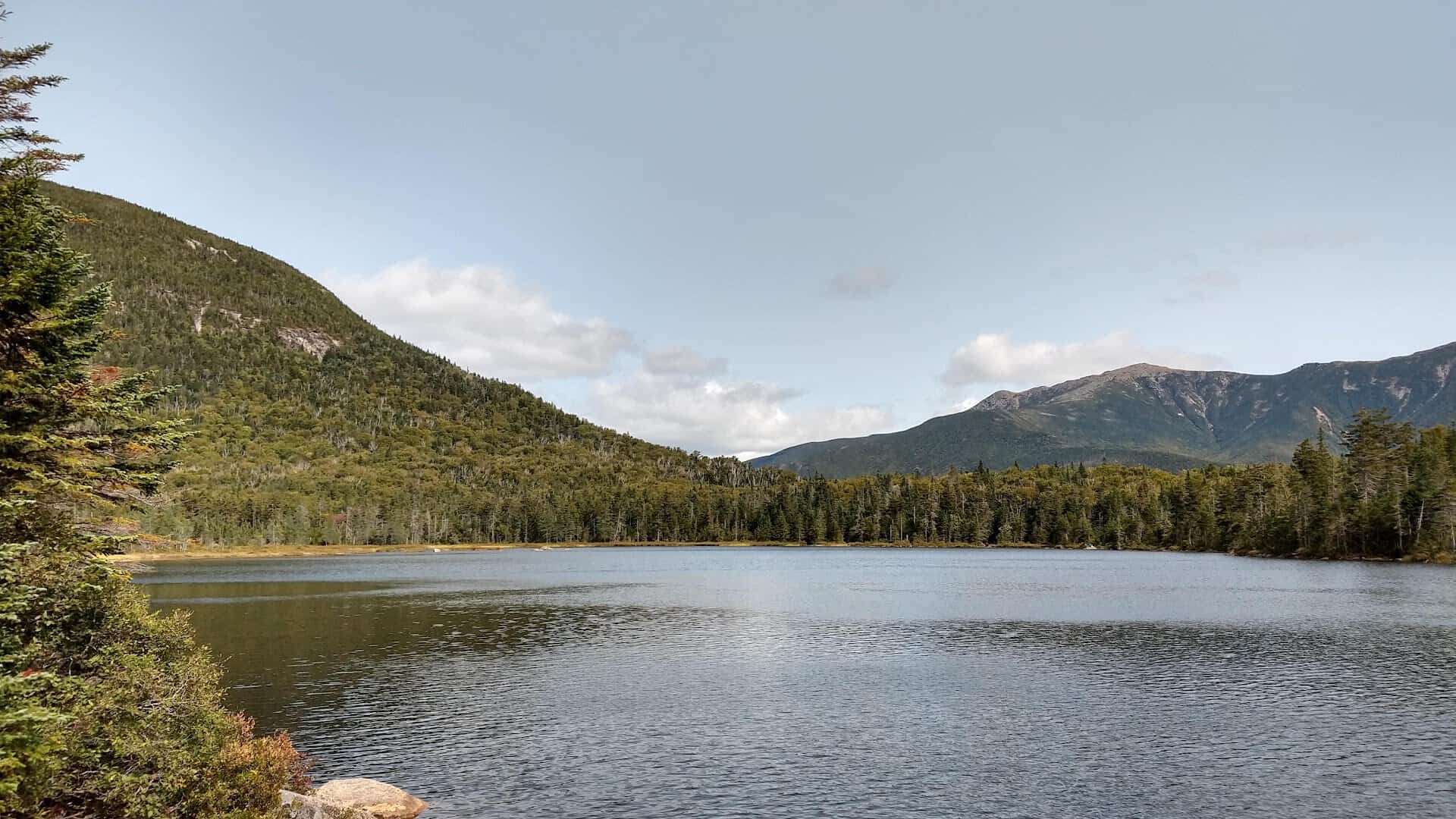 Lonesome Lake below the Franconia Ridge, New Hampshire