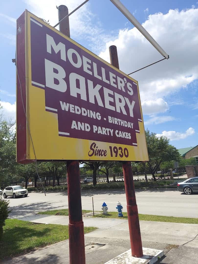 The Moeller's Bakery sign reading Since 1930 in Houston
