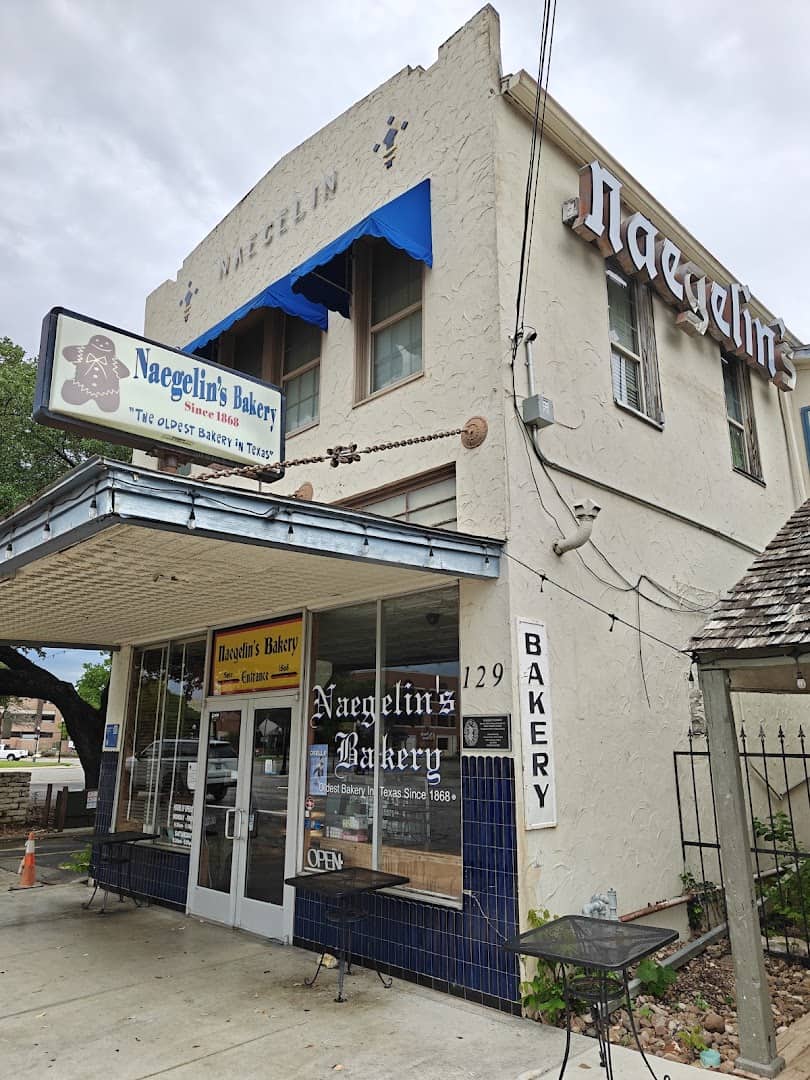 Naegelin's Bakery storefront on South Seguin Avenue in New Braunfels