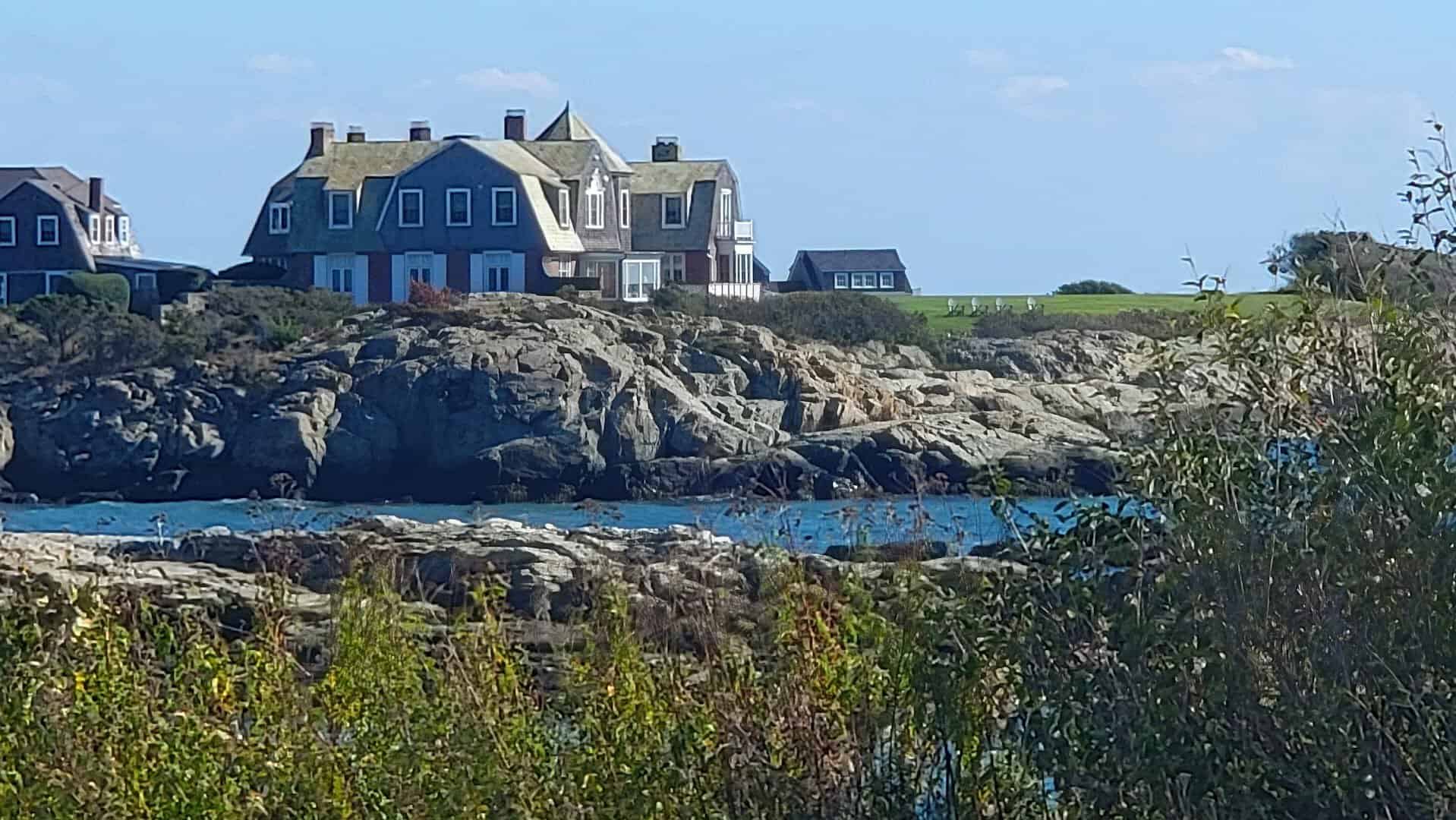 Gilded Age mansion on the Atlantic coast in Newport, Rhode Island