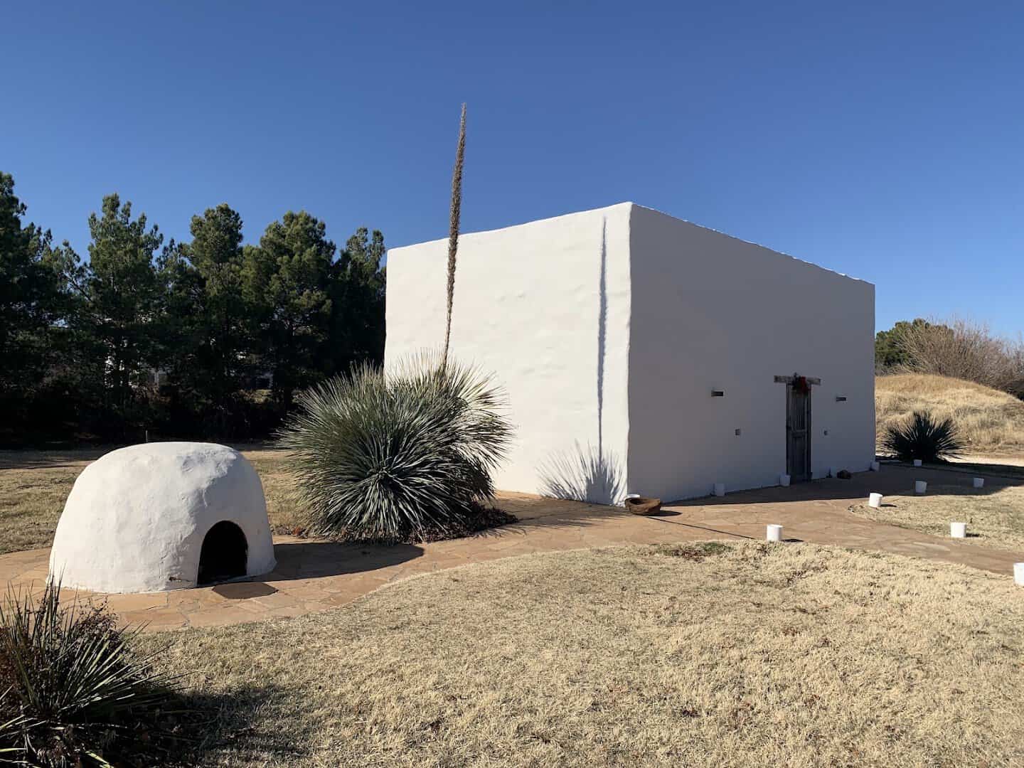 Historic dugout dwelling at the National Ranching Heritage Center in Lubbock, Texas