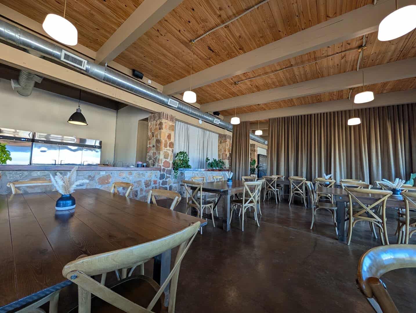 Tasting hall at Texas Hill Country Olive Co. in Dripping Springs