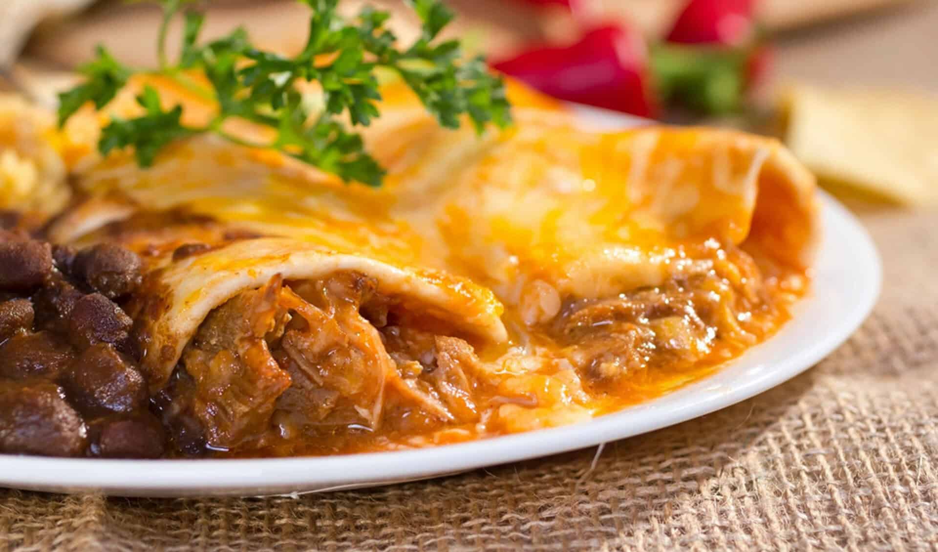 Cheese enchiladas plate at Pancho's Mexican Buffet in Mesquite