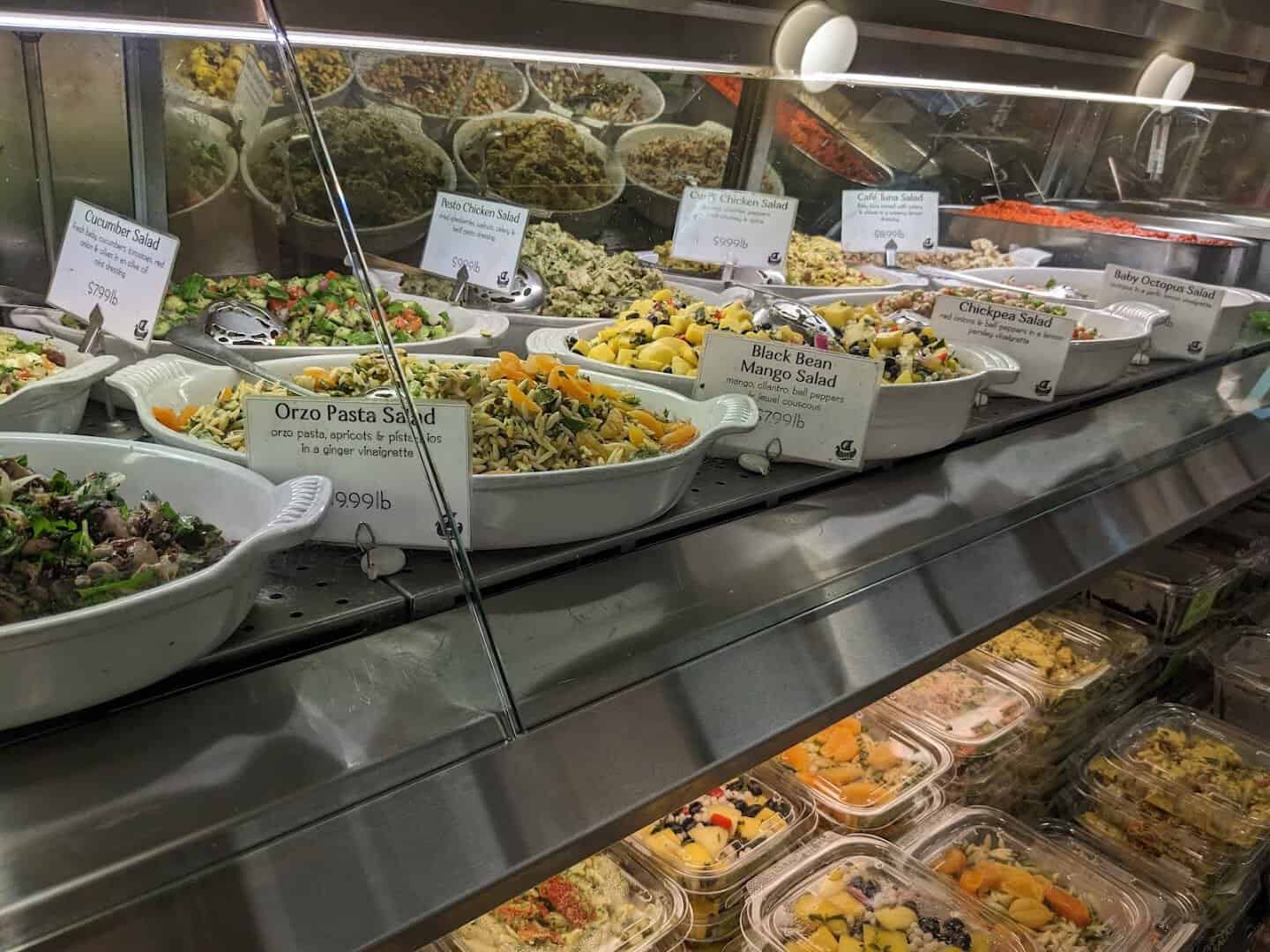 Prepared Mediterranean salads and sides at Phoenicia Specialty Foods in Houston