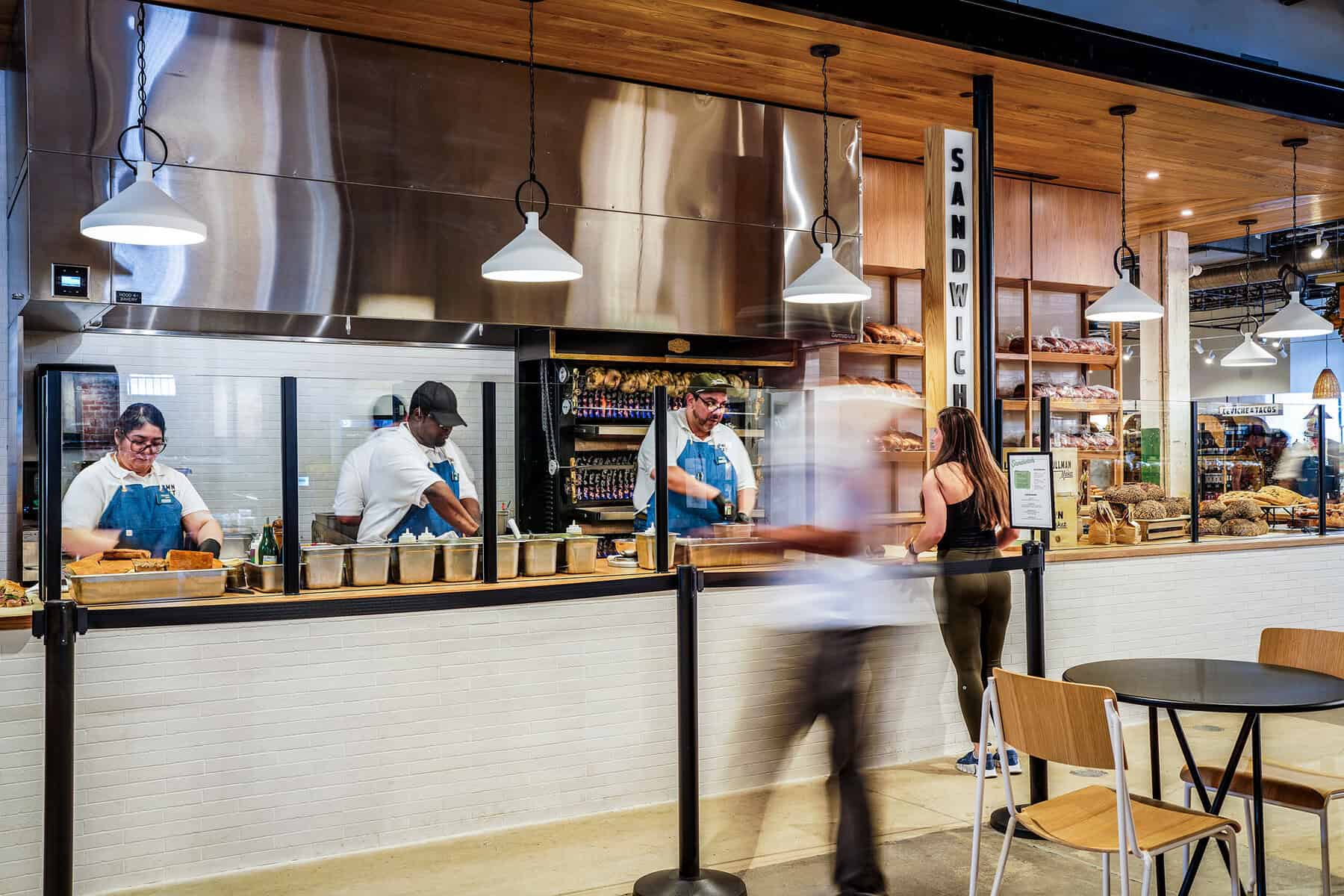 The reclaimed industrial interior of Pullman Market