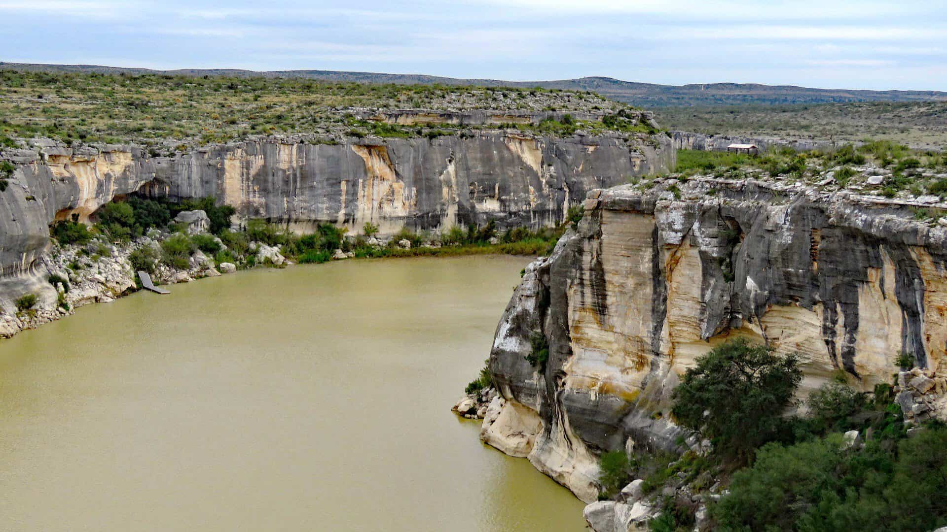 The Rio Grande winding through the canyonlands near Seminole Canyon State Park