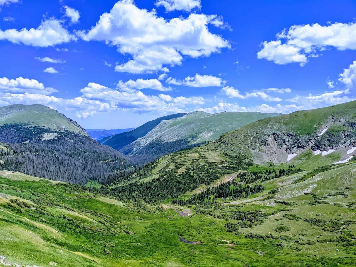 Alpine tundra valley along Trail Ridge Road, Rocky Mountain National Park, Colorado