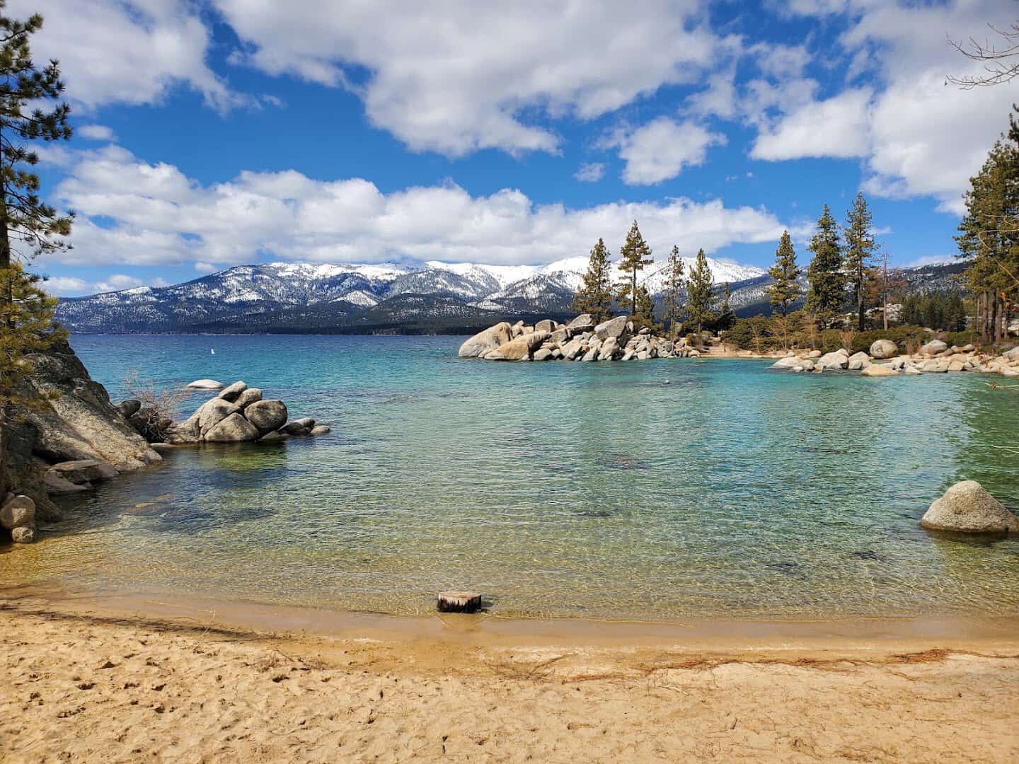 Turquoise water and granite boulders at Sand Harbor, Lake Tahoe, Nevada