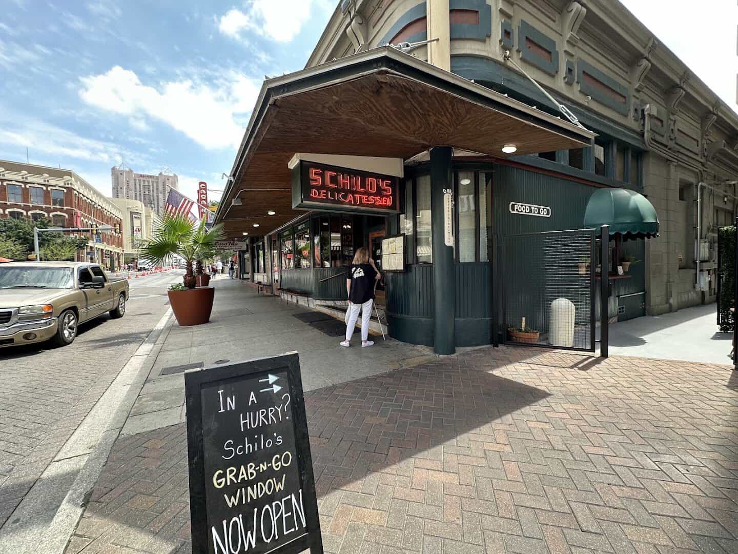 Schilo's Delicatessen storefront in downtown San Antonio