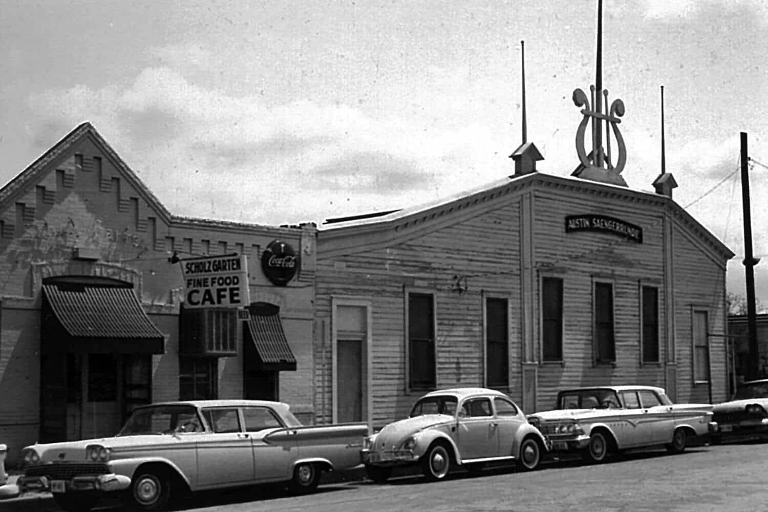 Historic Scholz Garten beer garden in Austin, Texas