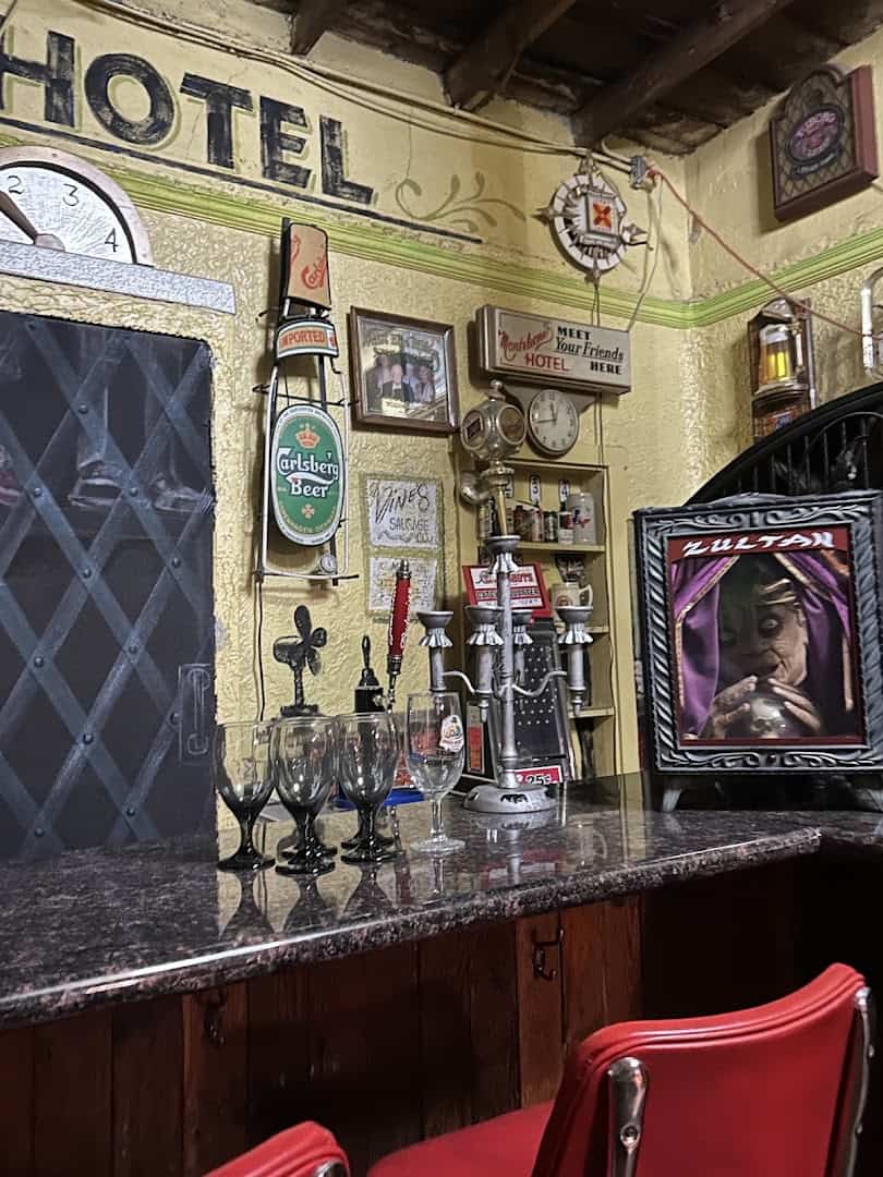 Speakeasy-style dining room at Monteleone's Italian Ristorante in El Paso