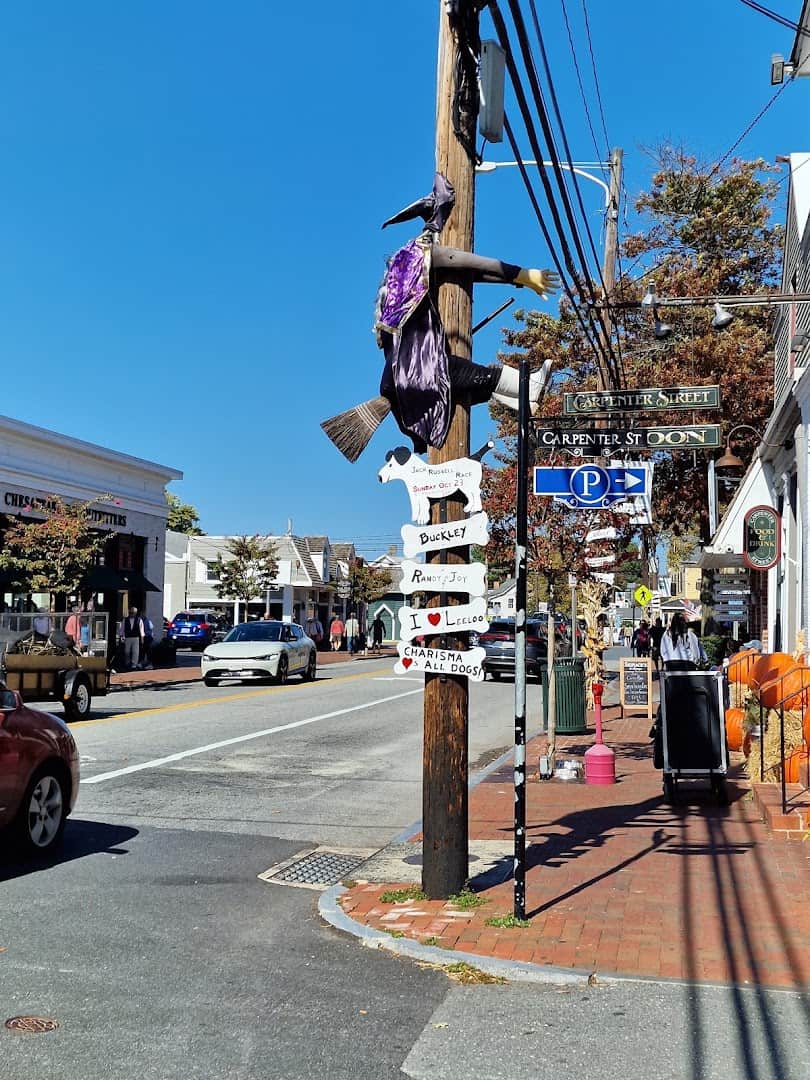 Talbot Street shops downtown in St. Michaels, Maryland