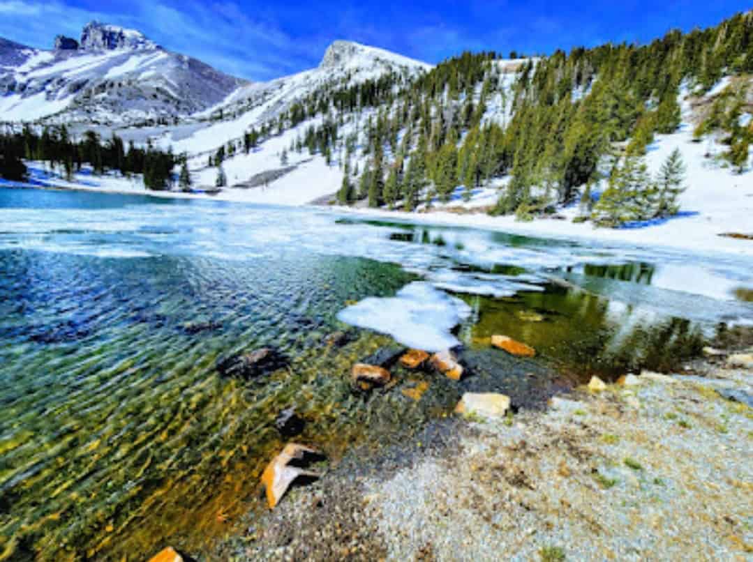 Clear Stella Lake below Wheeler Peak, Great Basin, Nevada