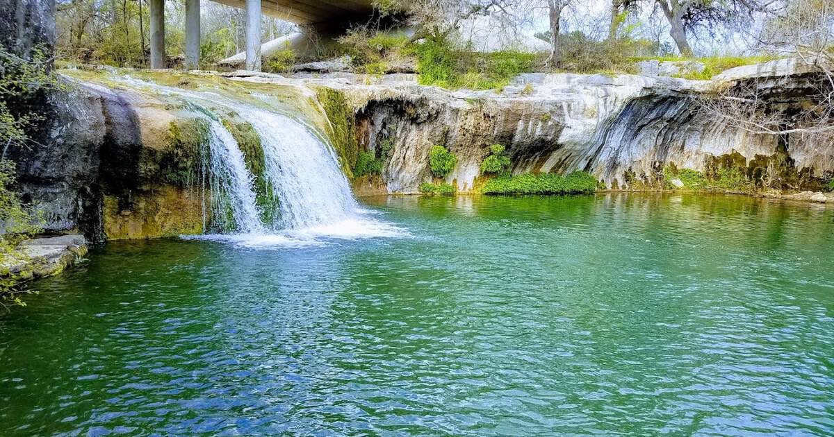 This Gorgeous Texas Waterfall Hides in Plain Sight Inside a Small Town Park