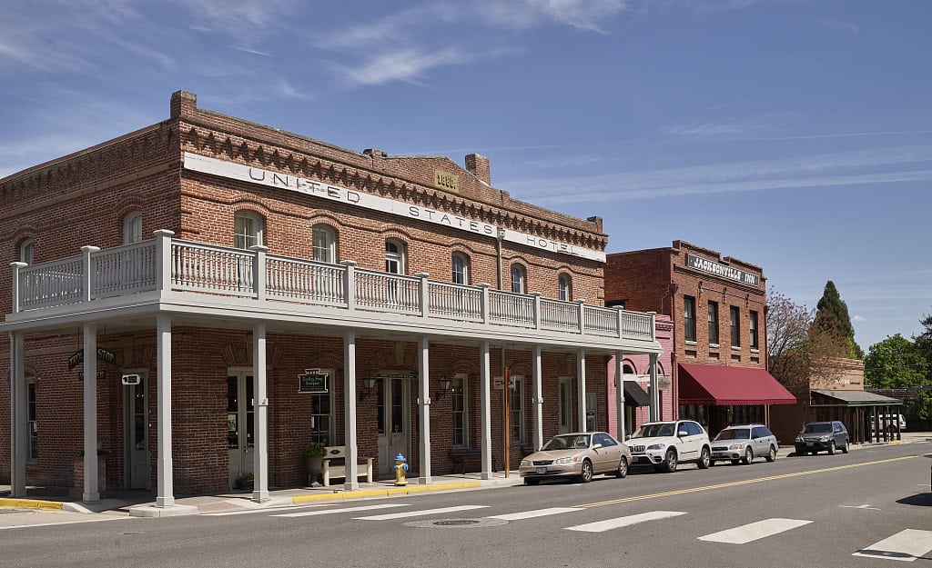 The 1880 United States Hotel on California Street in historic Jacksonville, Oregon