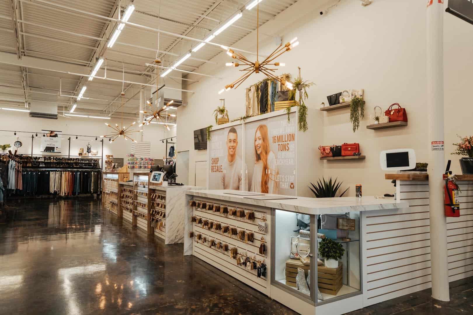 Organized store interior at Uptown Cheapskate Tyler