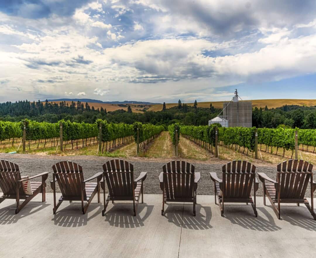 Vineyard and estate in the Walla Walla Valley, Washington