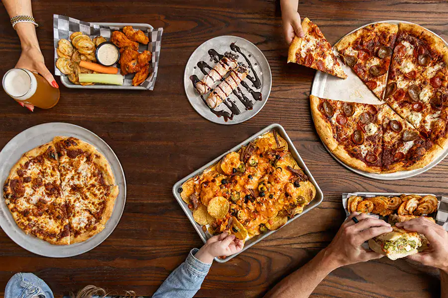 Wood-fired pizza served in Brownwood, Texas