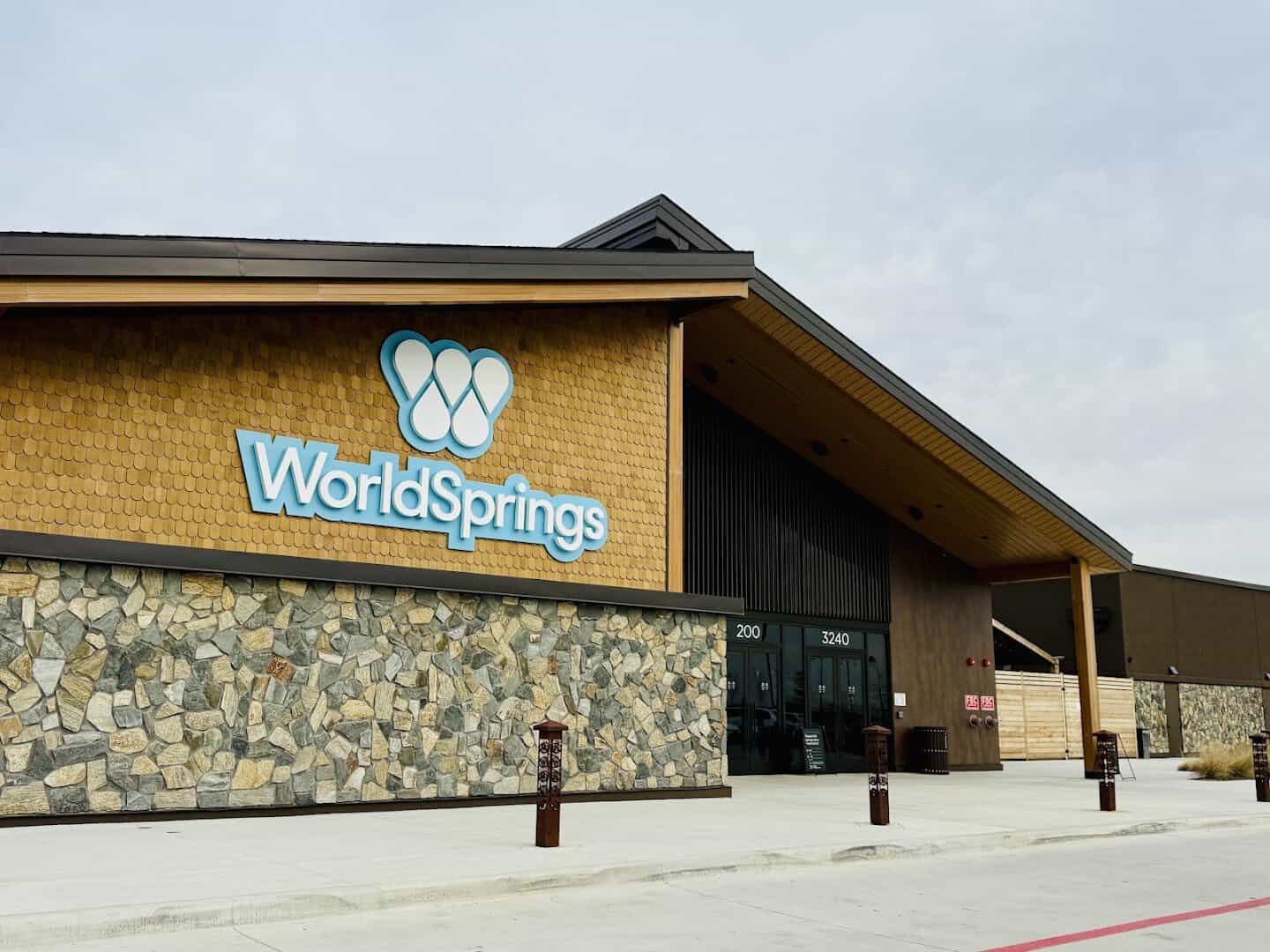 The WorldSprings building and sign in The Colony, Texas