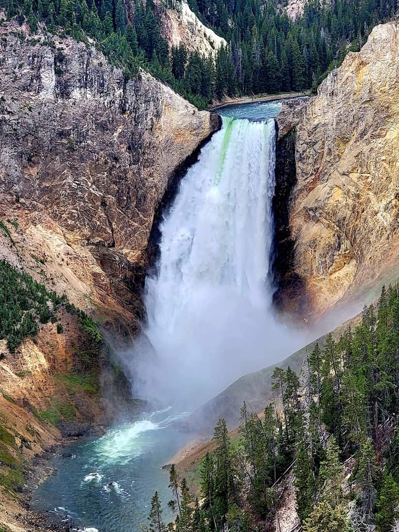 Lower Falls of the Yellowstone River in Yellowstone National Park, Wyoming